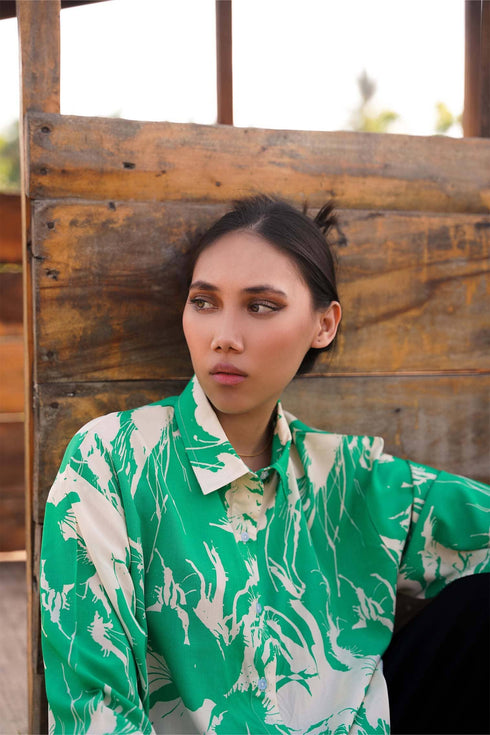 Forest Breeze Button Down